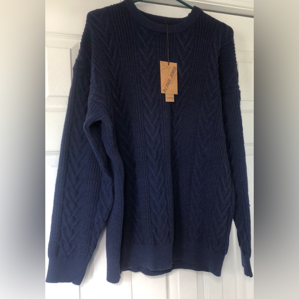 Paul Jones cable sweater. Large. Never worn. New with tags.